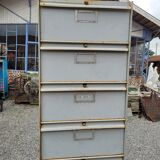 Iron loom cabinet with clamshells