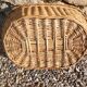 Handmade wicker laundry basket