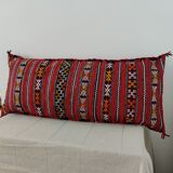 Long Berber cushion Kilm red