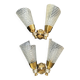 Pair of double light wall sconces from the 1960s.