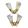 Pair of double light wall sconces from the 1960s.