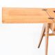 Vintage console or side table. Oak splayed legs - France 60s