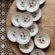 Set of 12 vintage soup plates - Les Roses -