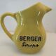Old yellow pitcher anisette berger syrups, vintage bistro decoration