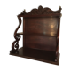 Carved wooden wall shelf.