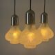 Cascade lamp with 3 glass and chrome shades by WILA, 1960s, Germany