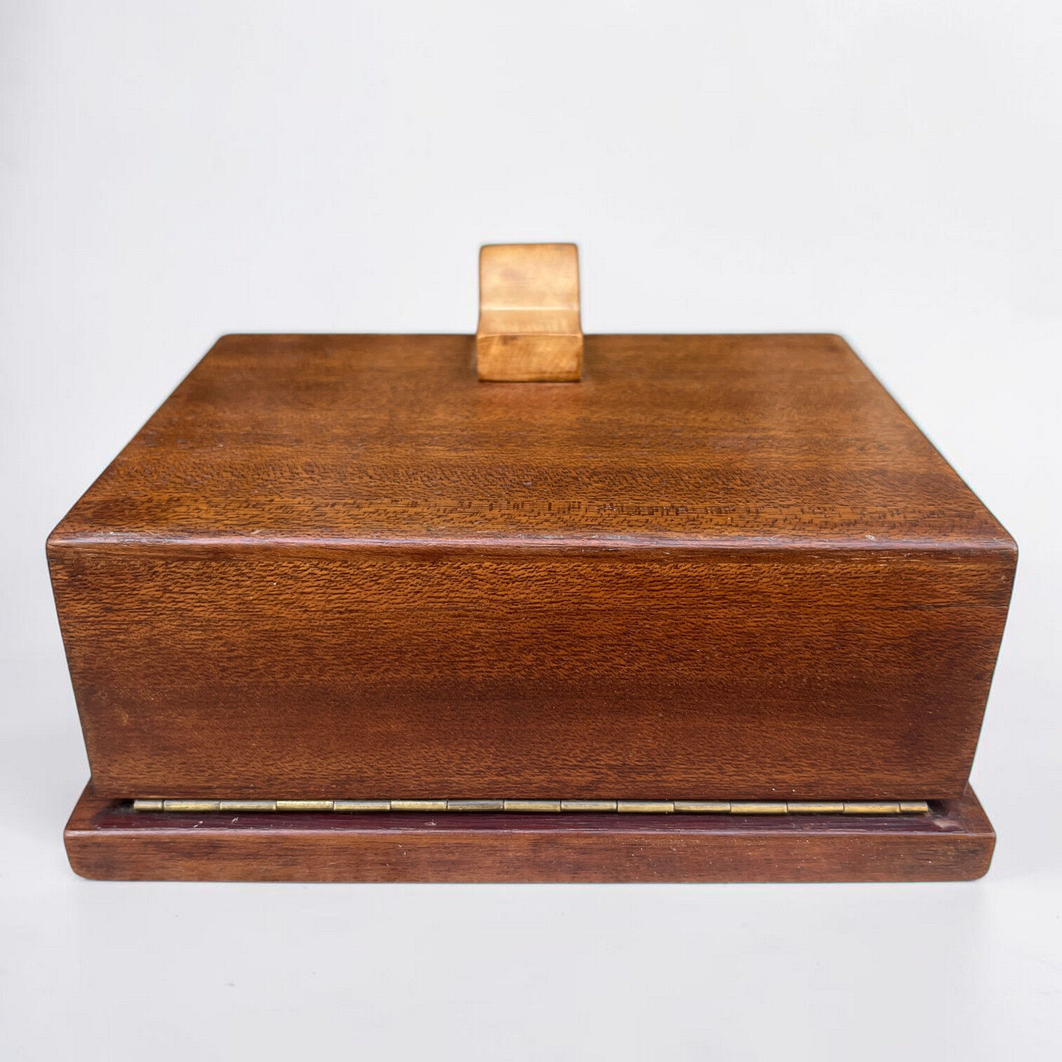 Art Deco wooden cigarette dispenser 1930s cigarette box