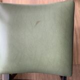 Chaise skaï vert et métal