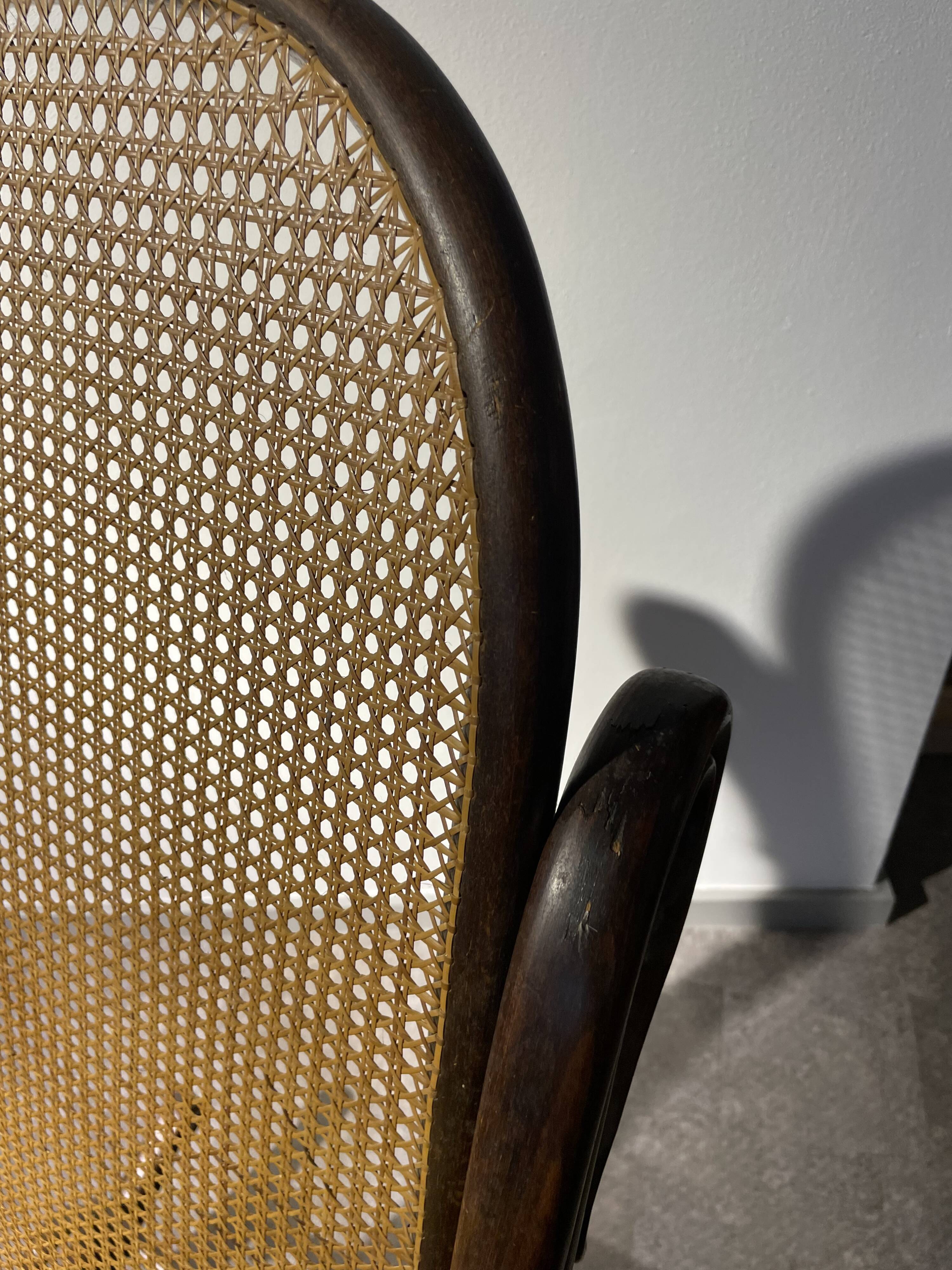 Rocking armchair, original Thonet 1920