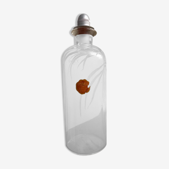 Large pharmacy pyrex glass bottle