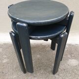 Pair of wooden stools