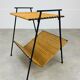 Side table rattan metal 50s, door review
