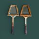 Pair of tennis rackets 1960