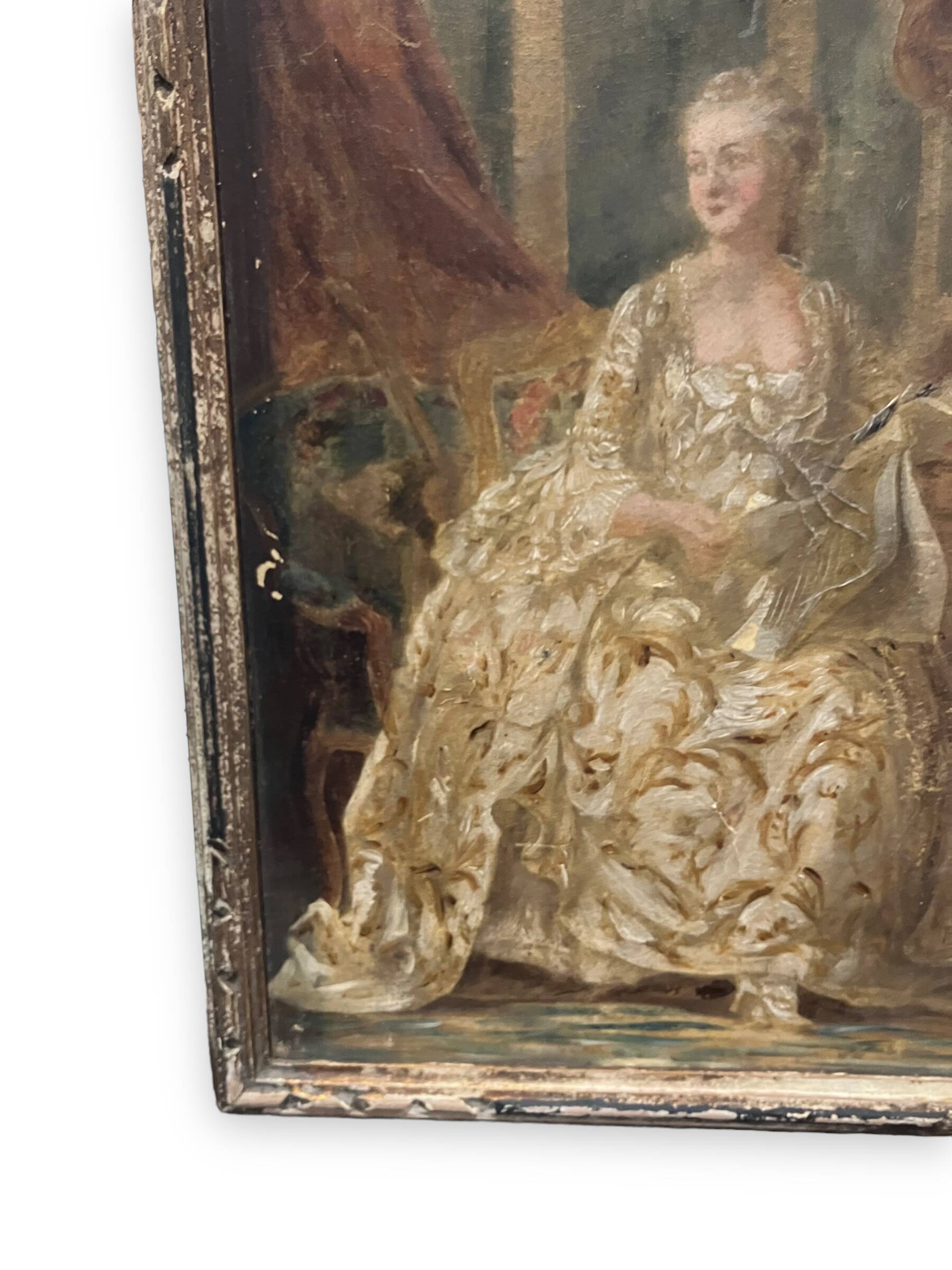 Oil painting on canvas courtesan