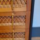 60's wood and rattan dresser
