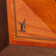 Square coffee table, handcrafted marquetry, 1985