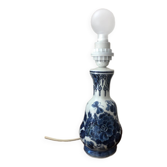 Blue porcelain lamp base