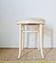 Tabouret vintage en bois courbé style Baumann, assise rayures