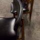 6 Teak chairs with oval back