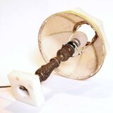 Small bronze foot lamp