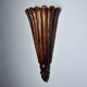 Art Deco wall light in carved wood, France, 1930
