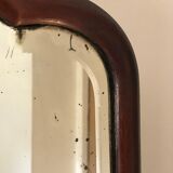 Beveled mahogany mirror, circa 1930
