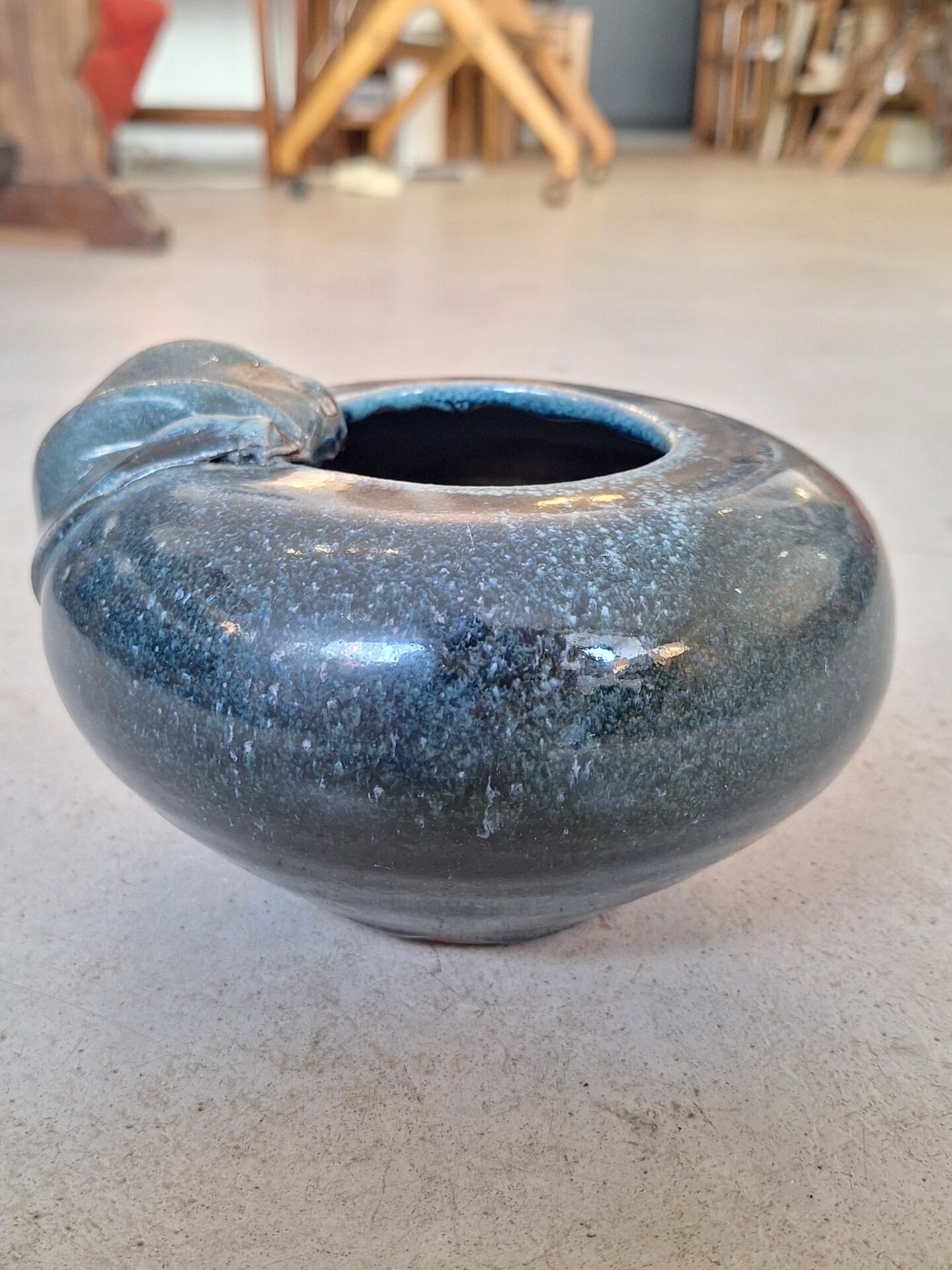 Glazed ceramic vase by Nadia and Alain Pinel