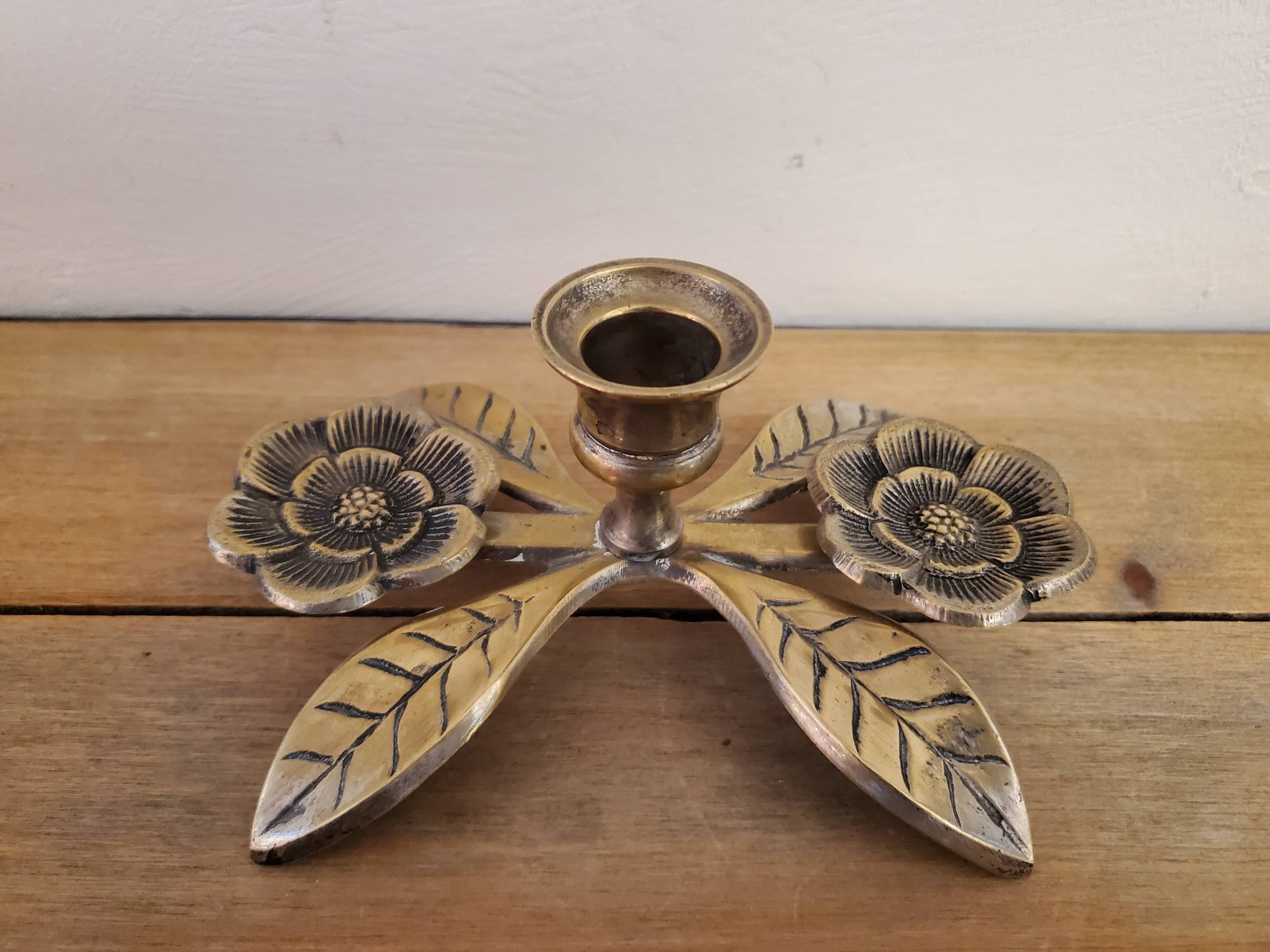 Brass candle holder