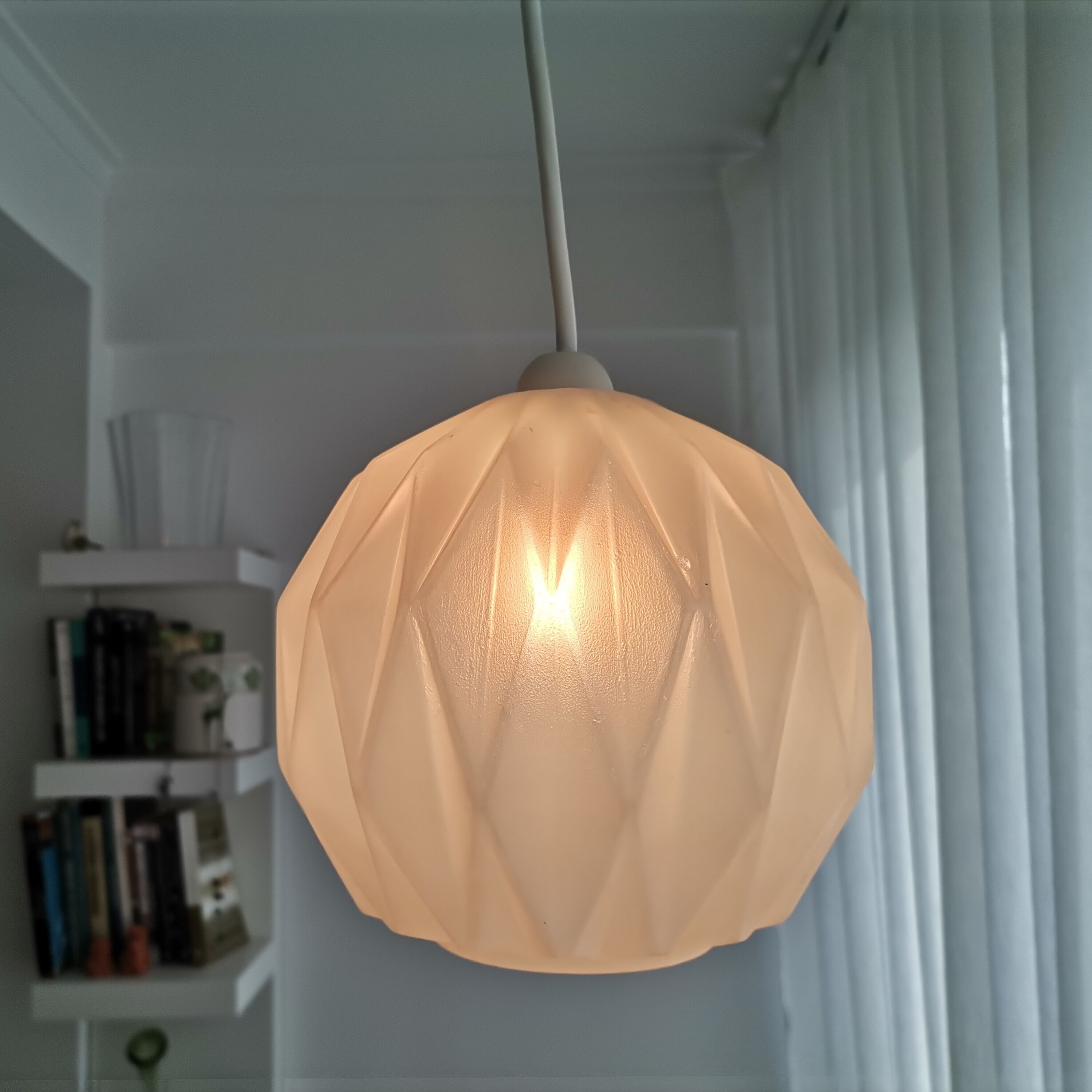 Small Origami pendant lamp 1960s LeKlint style