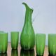 Service of orangeade glass Murano 1960s