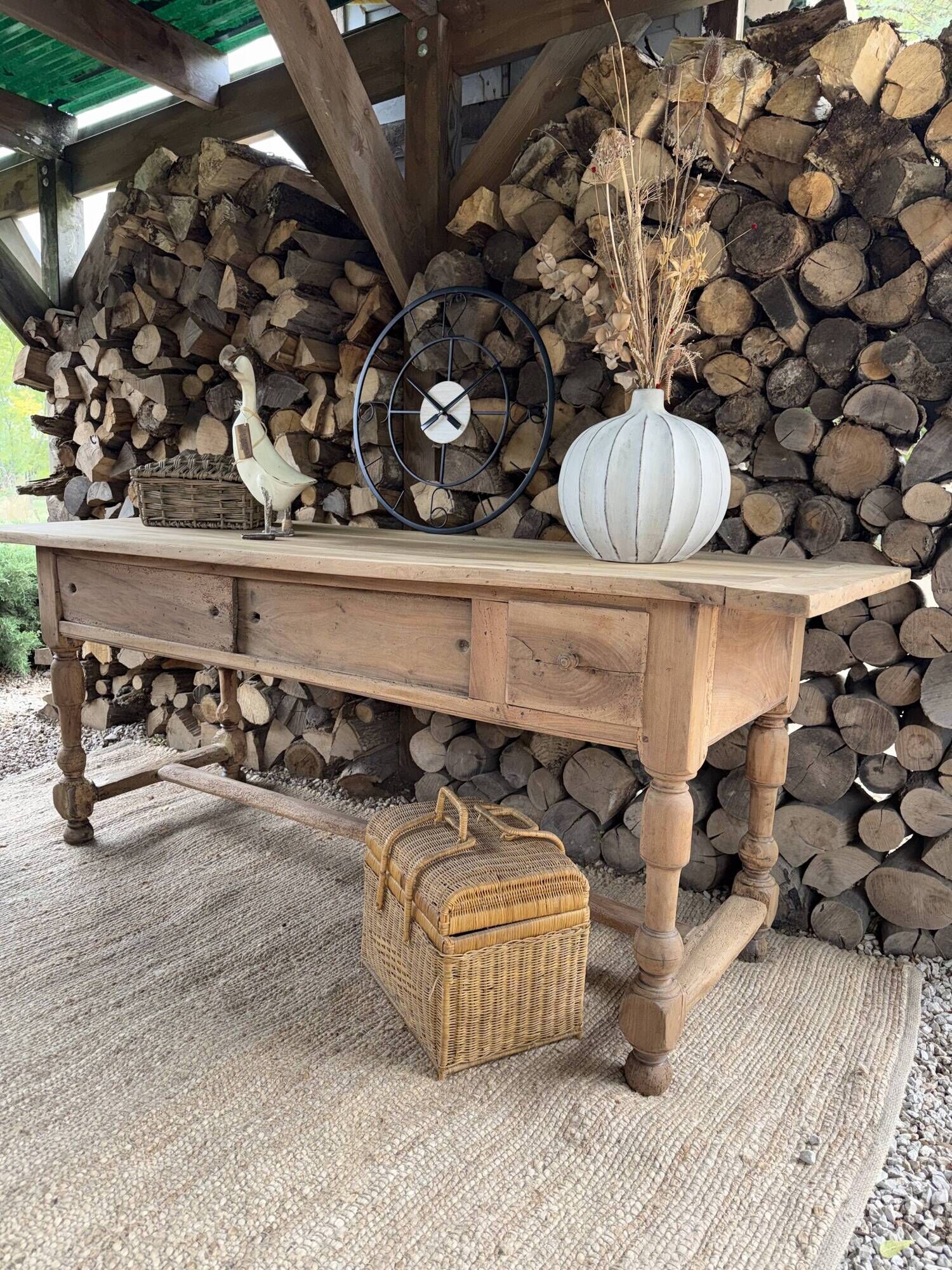 Work table or renovated antique draper's table