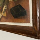 Oil on hardboard, signed still life, 1955