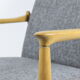 Original restored armchair GFM-64, designer E.Homa, 1960s, grey