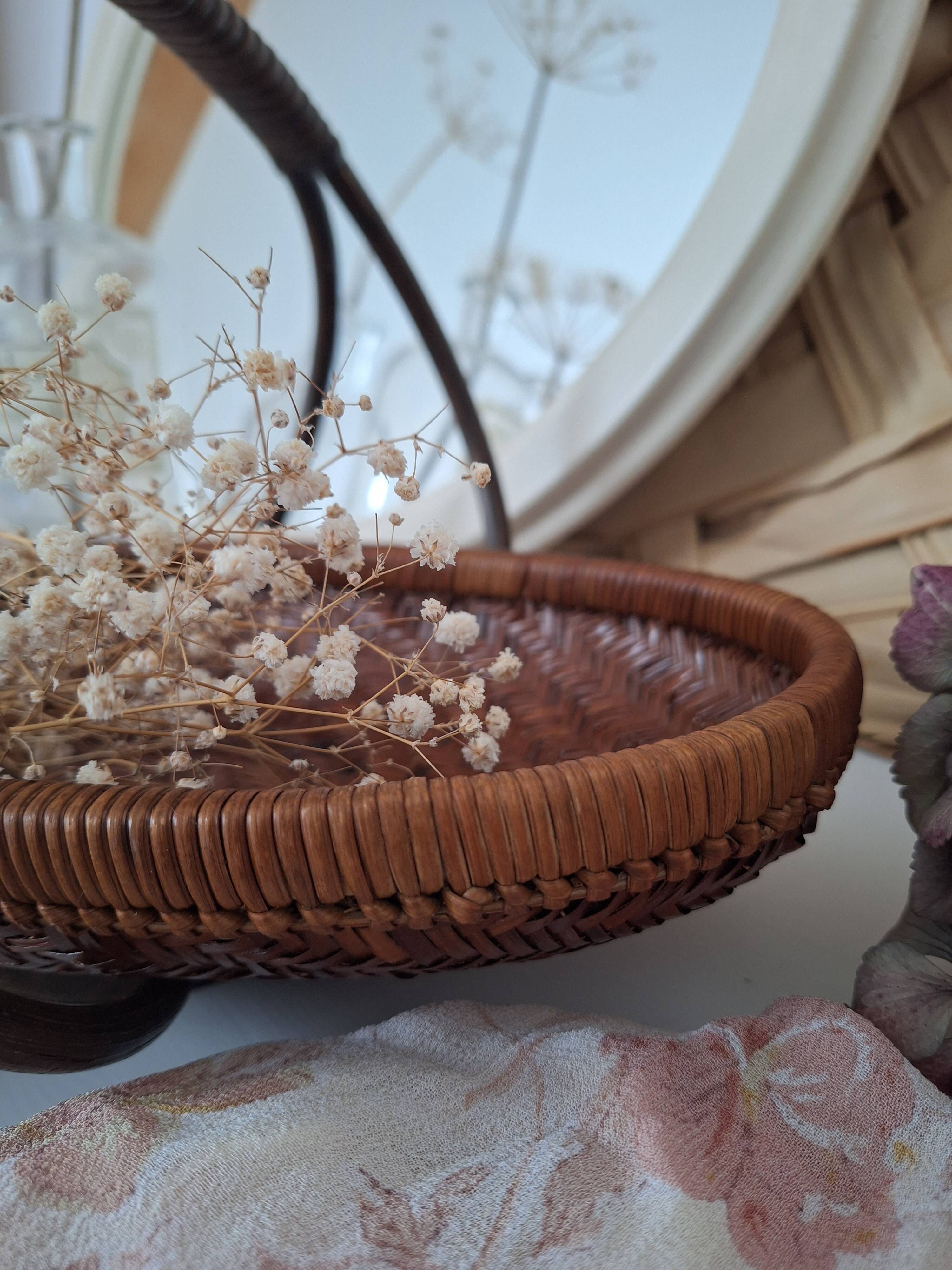 Vintage bamboo basket