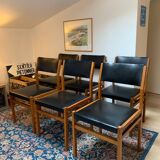 Set of 6 vintage Scandinavian chairs from the 60s design.