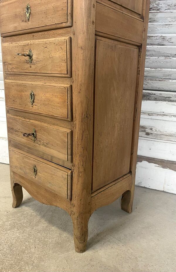 Semainier de style Louis XV blanchi