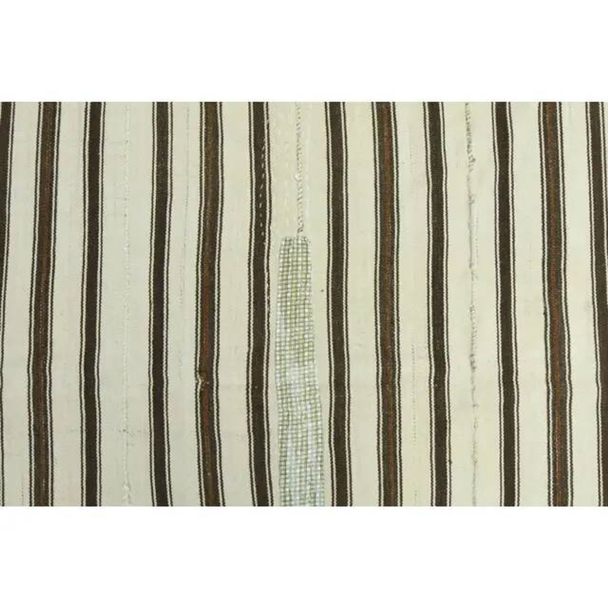 1970s Vintage Turkish Oushak Handmade Wool Cotton Beige Area Rug 150x194