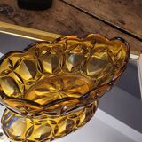 Empty pocket amber glass 60's