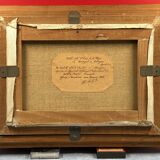 Oil on canvas Kervoyal beach Damgan, Morbihan - H. Delille