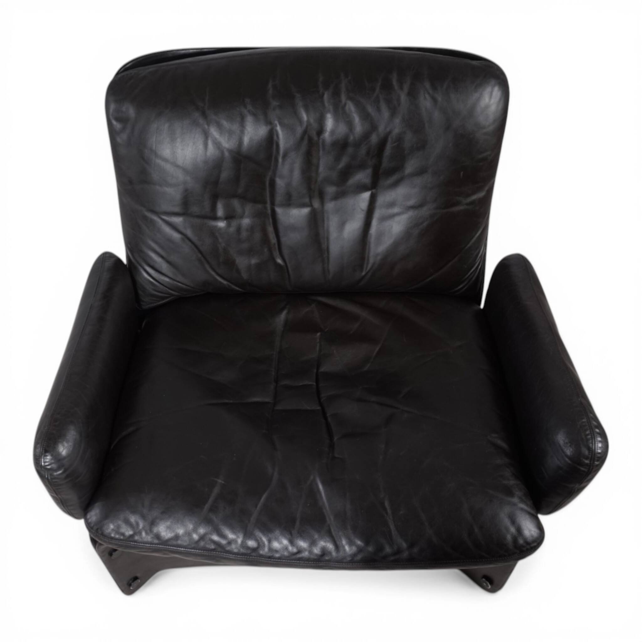 Carl Straub Leather Lounge Chair, 1970