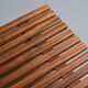 Cansado bench in mahogany by Charlotte Perriand, circa 1962.