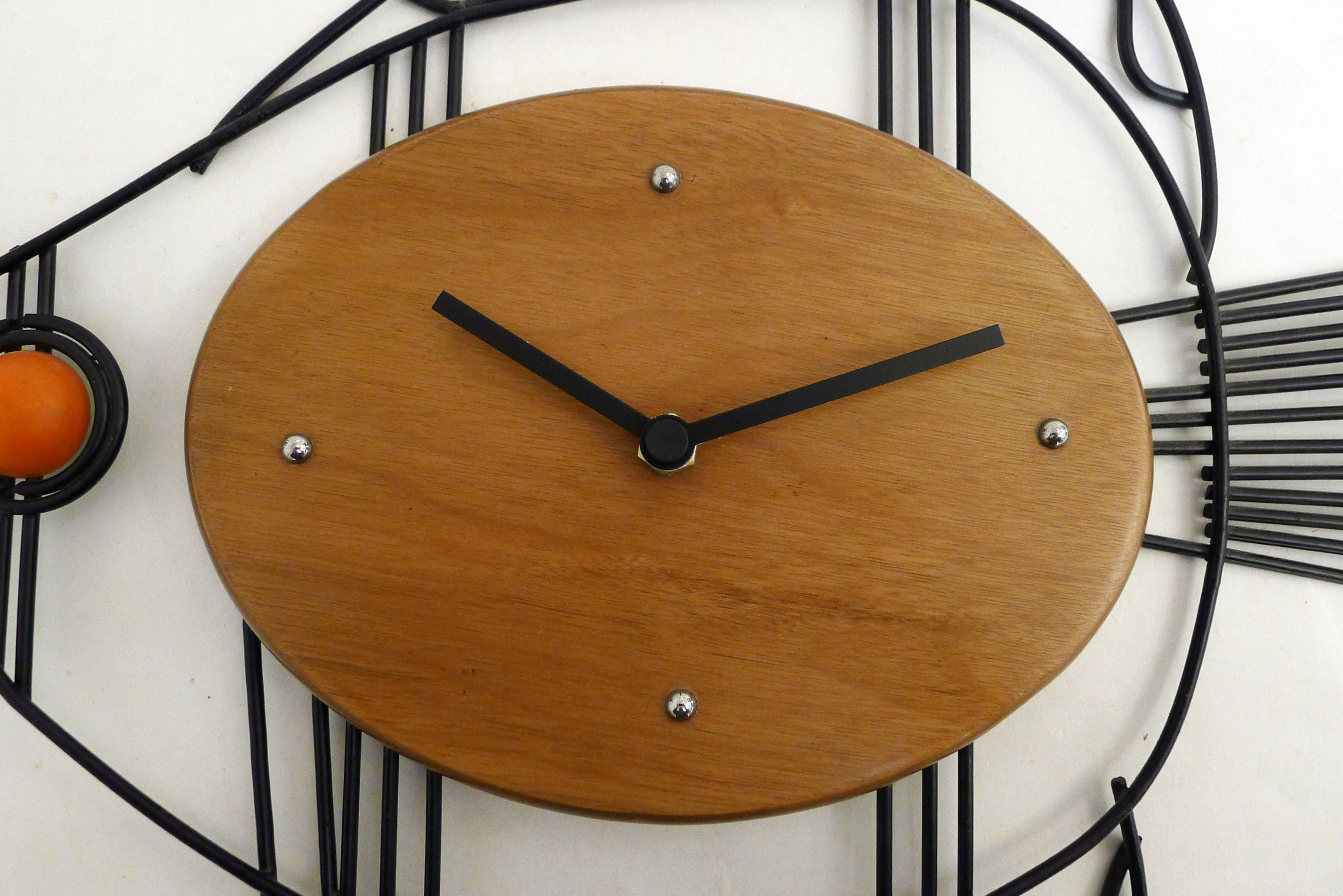 Fish midcentury clock