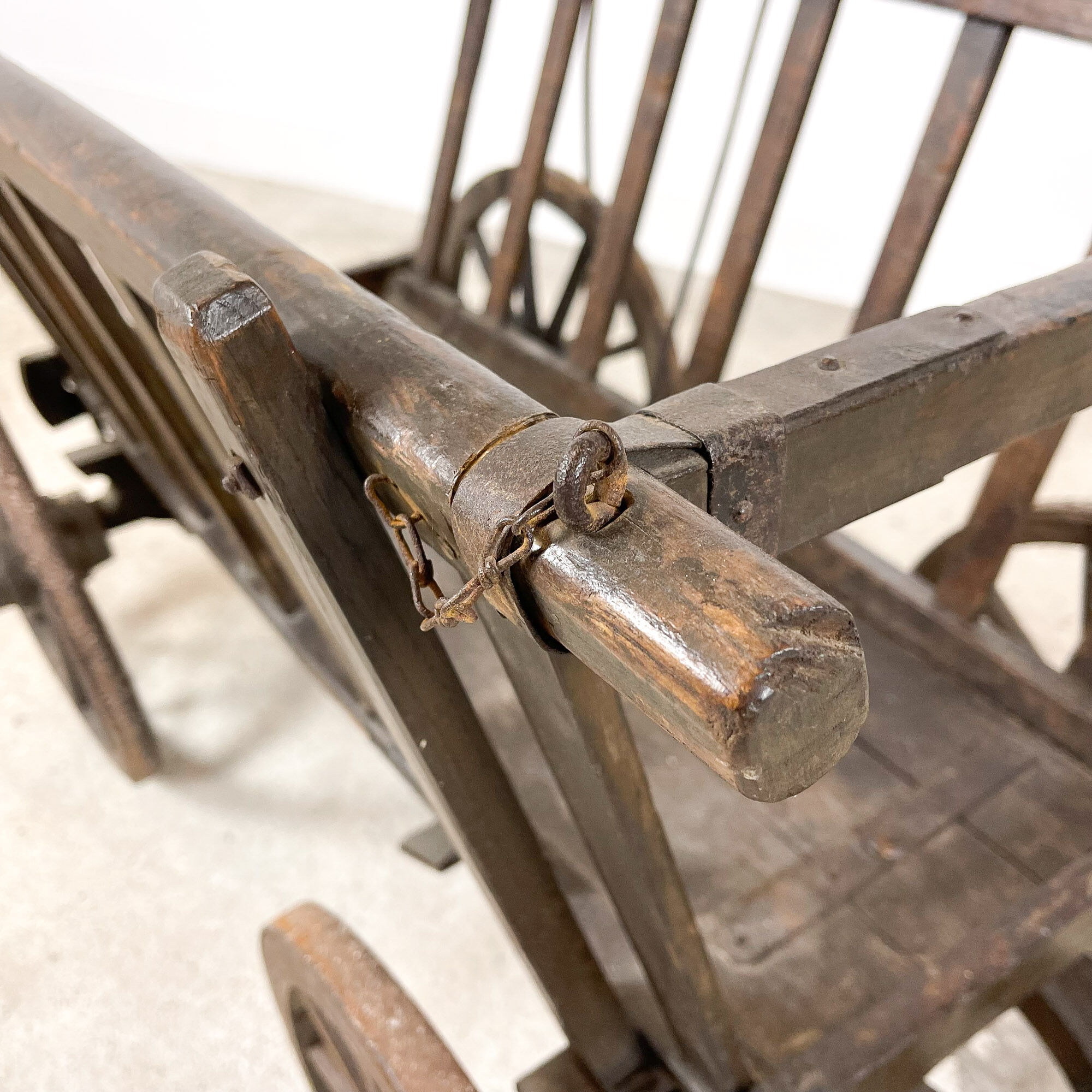 Antique german goat cart farmhouse wagon