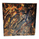 Abstract Materic Oil on Canvas Signed DE ROSA 1997 80x80cm