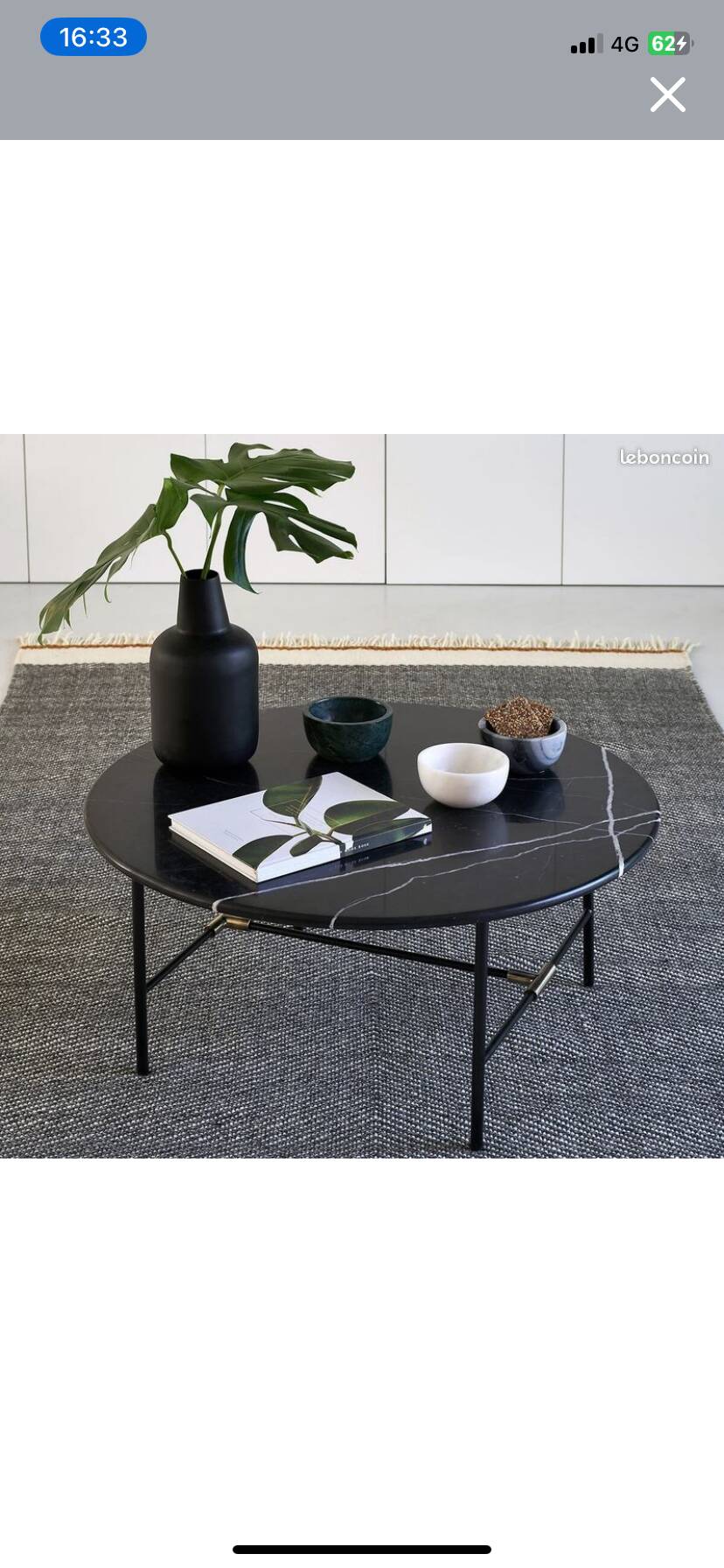 Genuine marble coffee table AM PM