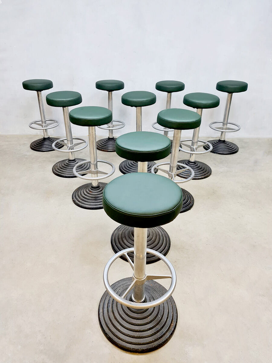 Vintage midcentury barstools stool industrial 70's