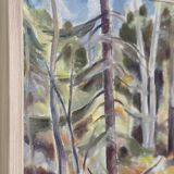 Original Swedish Oil on Canvas – “Forest” by Gottfrid Lård