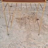 Table  d'appoint en métal doré