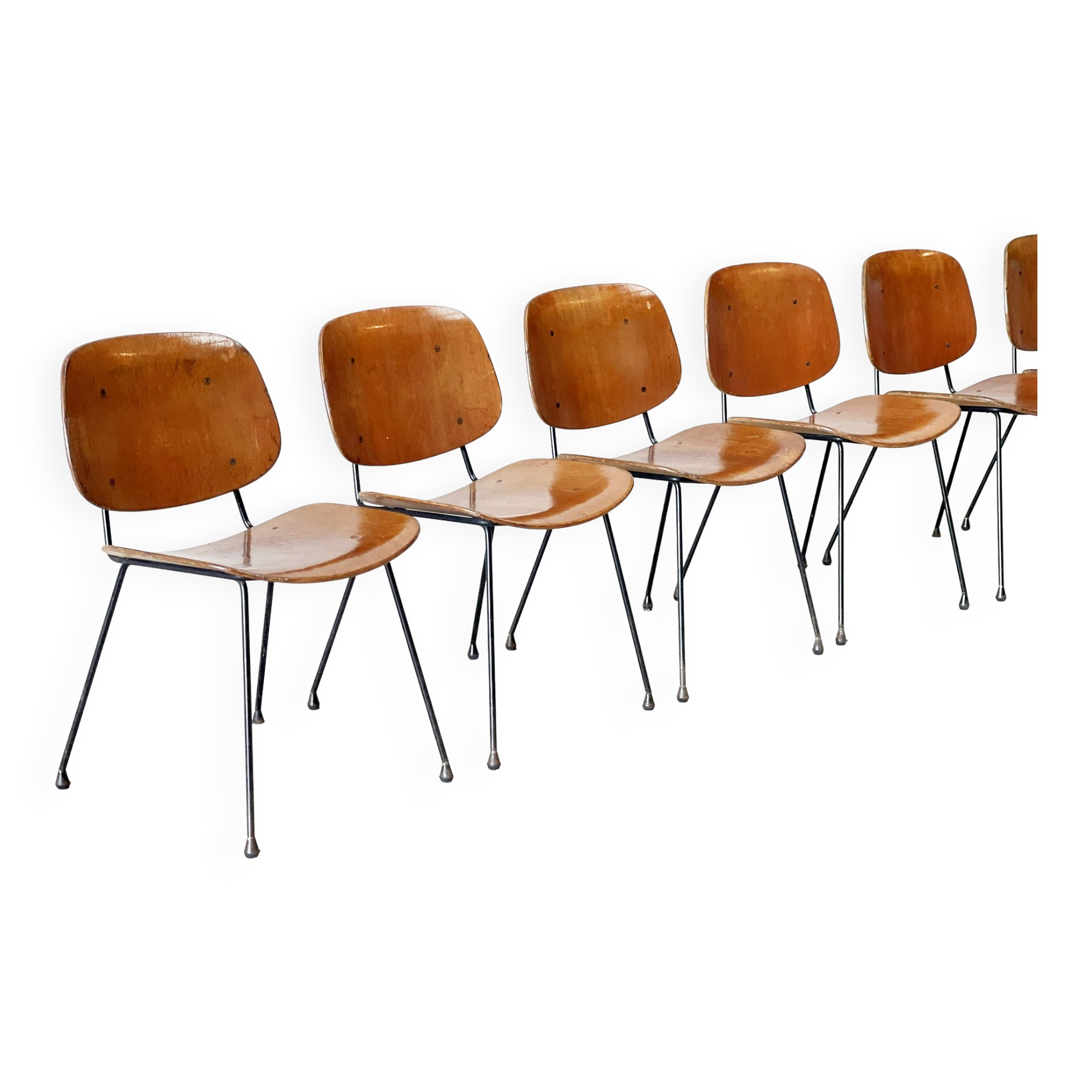 Mid century italian dining chairs 1960s