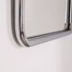 Vintage 60's wall mirror in chrome metal italian design